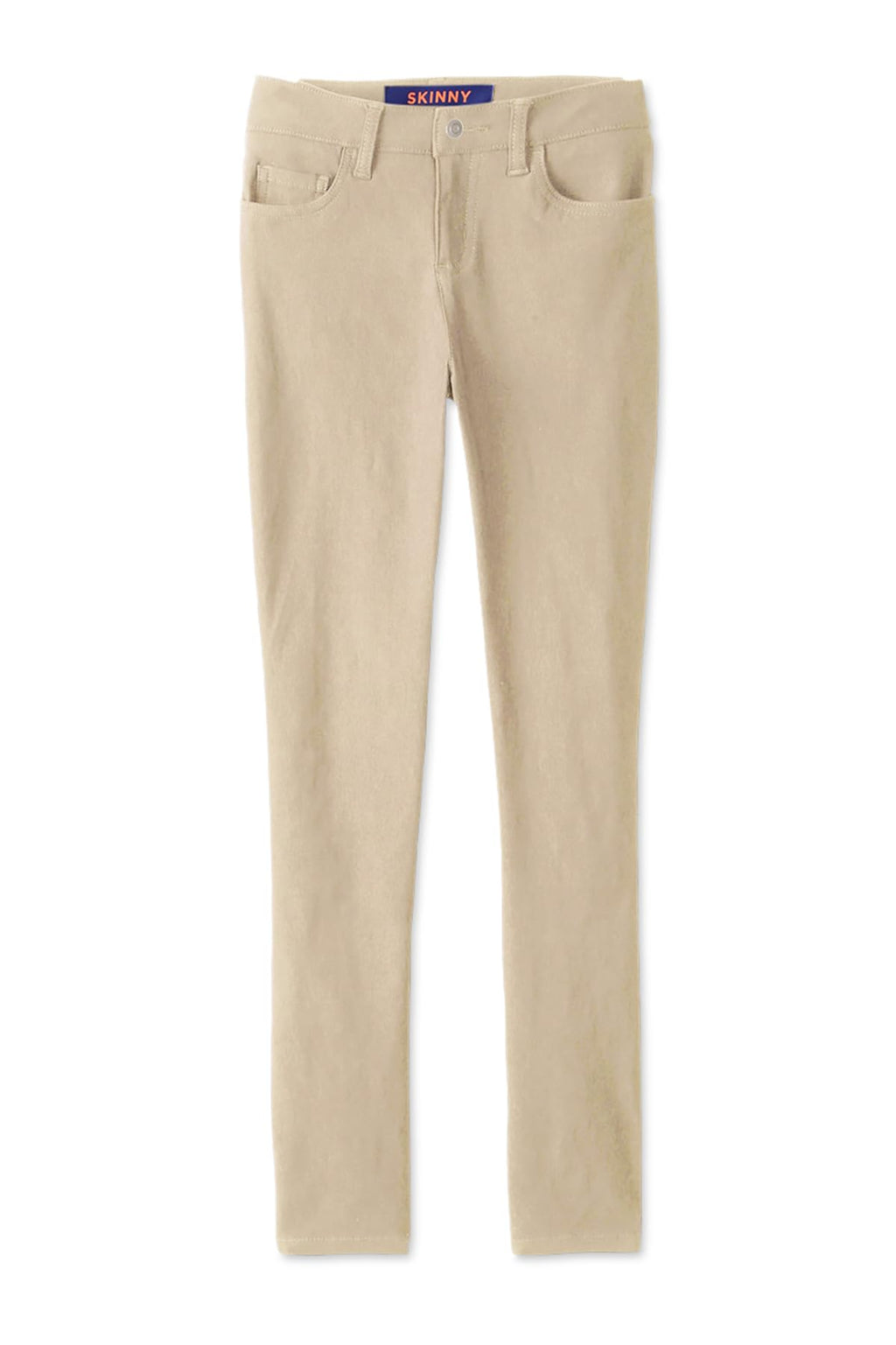 French Toast Girls Super Stretch Skinny School Uniform Pants with Pockets Khaki