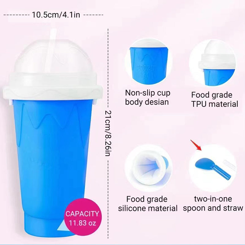 Silicone Quick-Frozen Ice Cream Maker Squeeze Cup