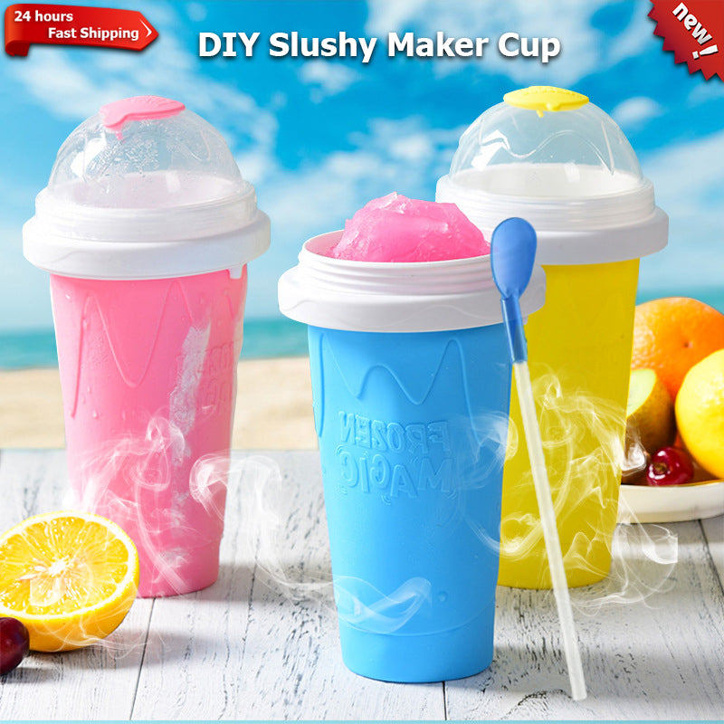 Silicone Quick-Frozen Ice Cream Maker Squeeze Cup