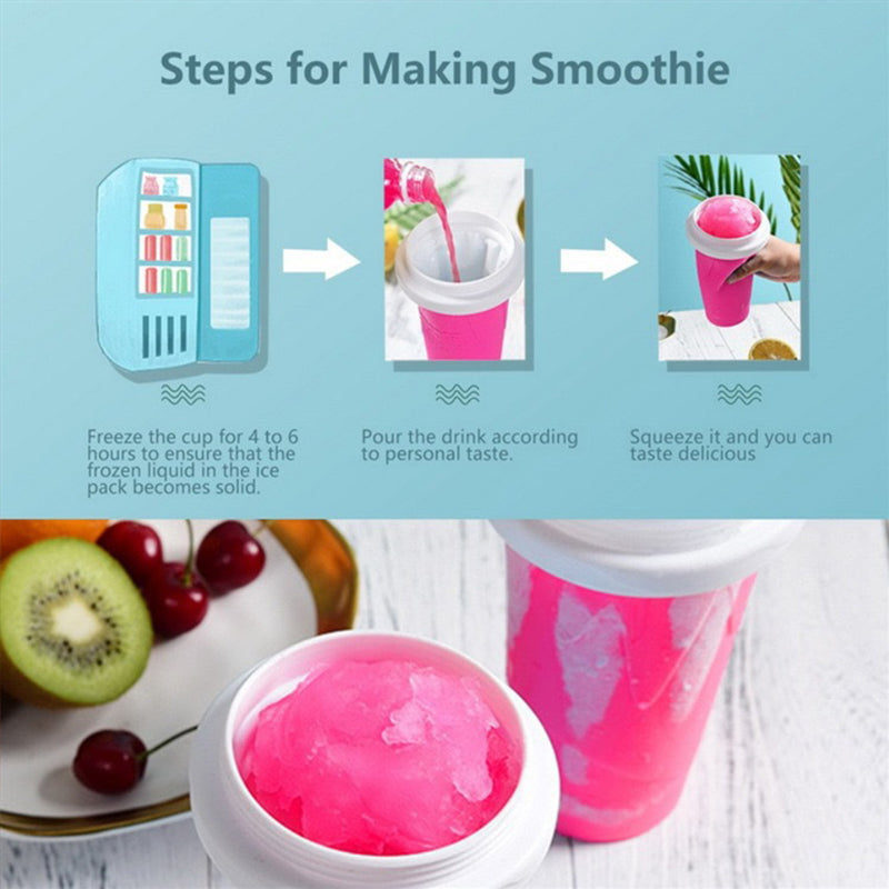 Silicone Quick-Frozen Ice Cream Maker Squeeze Cup
